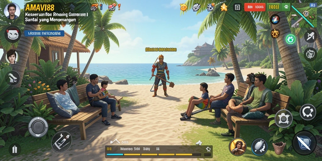 Tampilan screenshot AMAVI88 dengan gameplay santai dan menyenangkan.