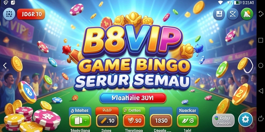 Tampilan gameplay B8VIP dengan keseruan permainan Bingo.