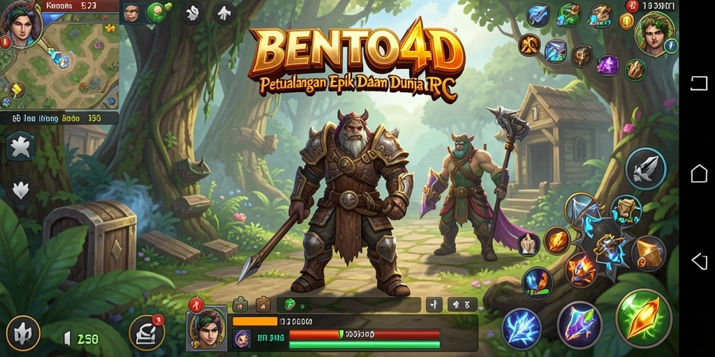 Tampilan gameplay RPG yang penuh aksi dan petualangan.