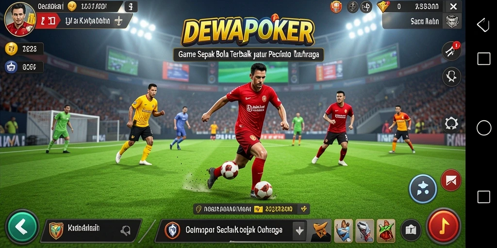 Tampilan gameplay DEWAPOKER yang menegangkan saat bertanding di lapangan.