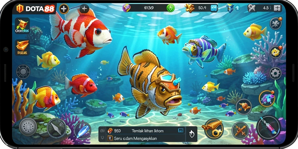 Tampilan gameplay DOTA88 yang menarik dan penuh aksi Tembak Ikan.