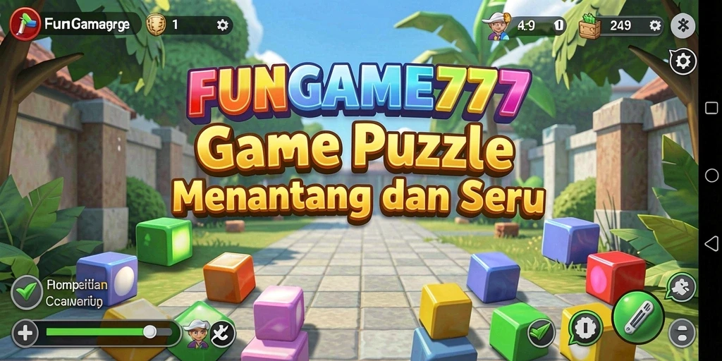 Tampilan gameplay FUNGame777 yang seru dan menantang dalam menyelesaikan teka-teki.