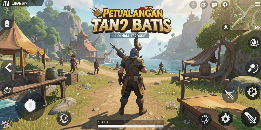 Screenshot menampilkan gameplay mendebarkan dalam dunia Open World JEPANG77.