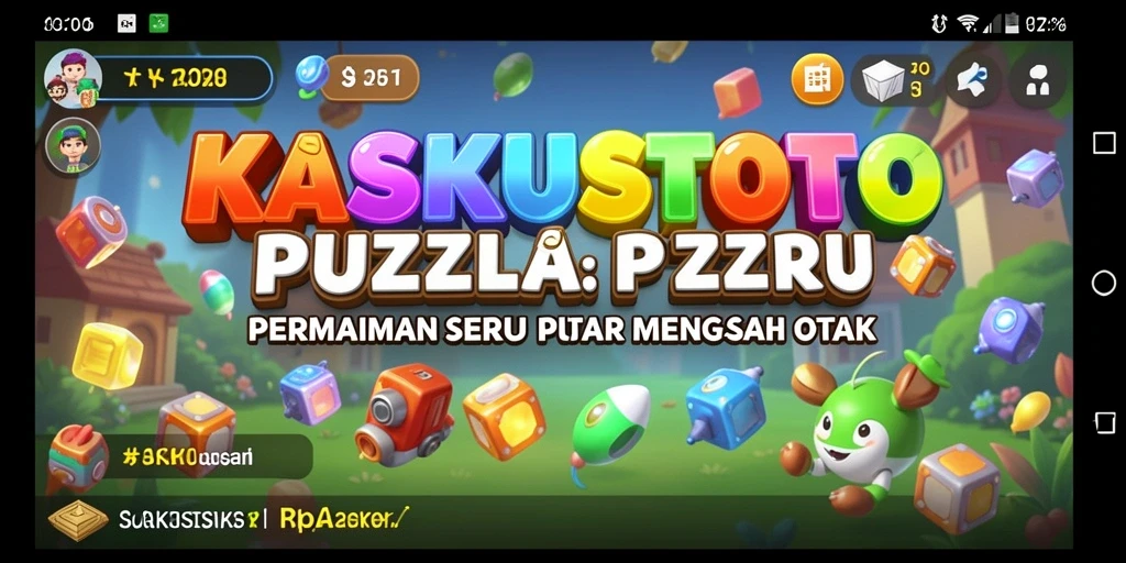 Gameplay KASKUSTOTO yang menantang dan seru dalam mode Puzzle.