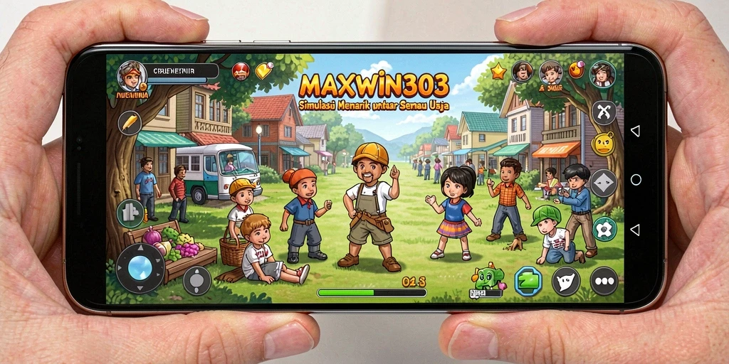 Tampilan gameplay menarik dari game simulasi MAXWIN303.
