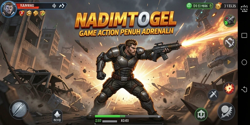 Screenshot NADIMTOGEL menampilkan aksi seru dan grafis memukau.