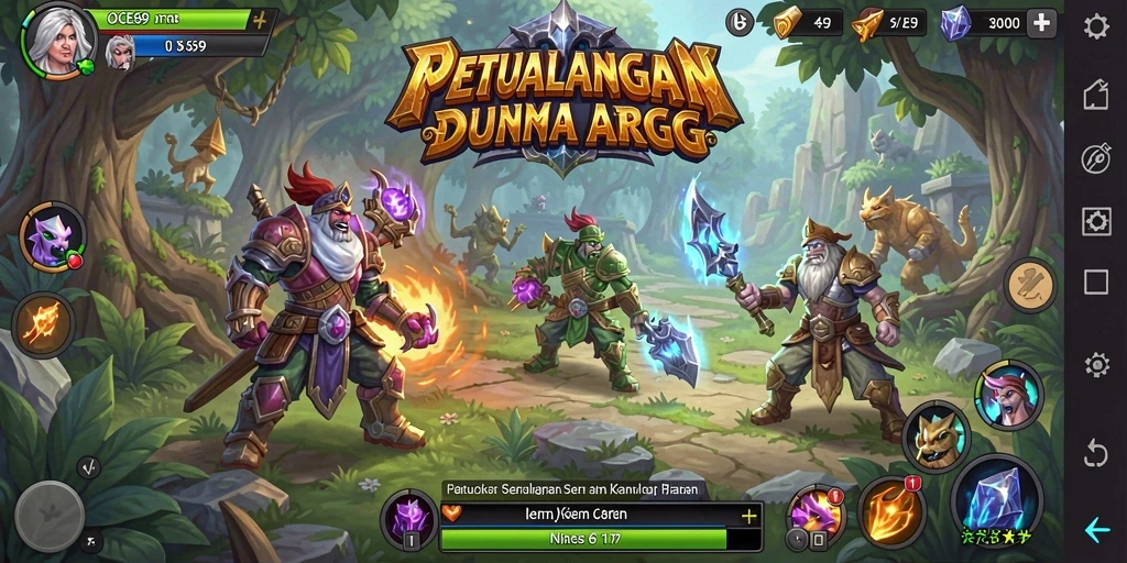 Tangkapan layar gameplay OCE69 yang menampilkan aksi pertarungan seru.