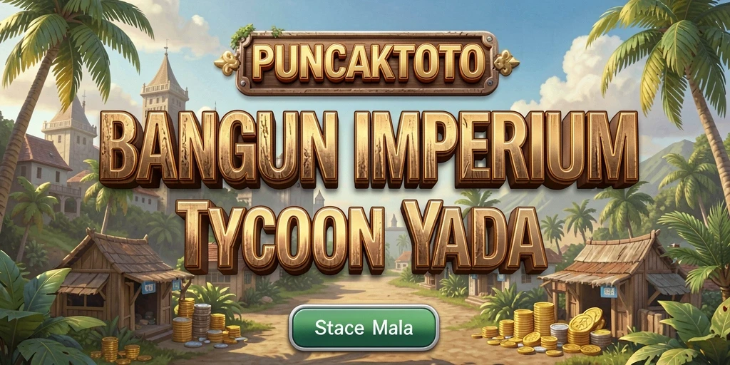 Tampilan utama gameplay <strong>PUNCAKTOTO</strong> yang menampilkan bisnis Anda yang berkembang.